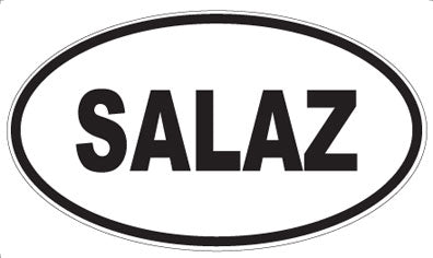 SALAZ - Oval Magnet