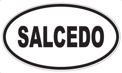 SALCEDO - Oval Sticker
