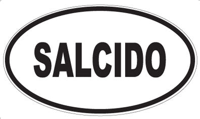 SALCIDO - Oval Magnet
