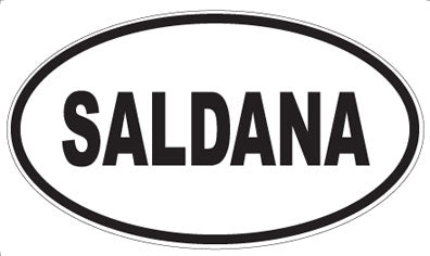 SALDANA - Oval Magnet
