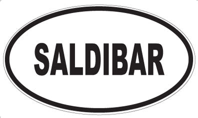 SALDIBAR - Oval Sticker