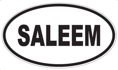 SALEEM - Oval Sticker