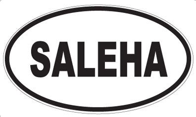 SALEHA - Oval Sticker