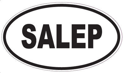 SALEP - Oval Sticker