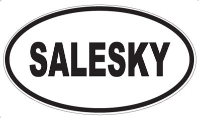 SALESKY - Oval Magnet