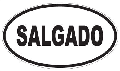 SALGADO - Oval Sticker