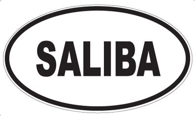 SALIBA - Oval Sticker