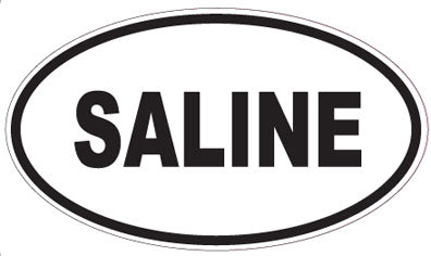 SALINE - Oval Sticker