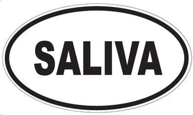 SALIVA - Oval Sticker