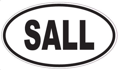 SALL - Oval Sticker