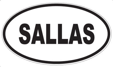 SALLAS - Oval Magnet