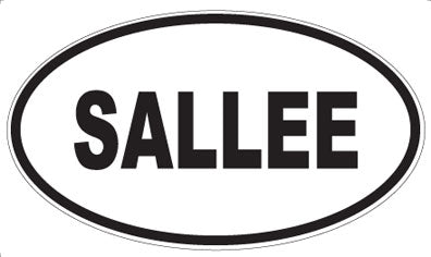 SALLEE - Oval Magnet