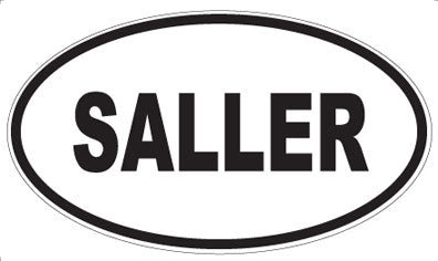 SALLER - Oval Sticker