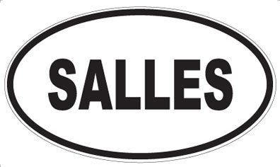 SALLES - Oval Sticker