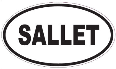 SALLET - Oval Sticker