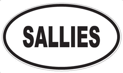 SALLIES - Oval Magnet