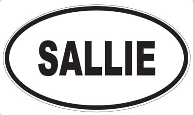 SALLIE - Oval Magnet