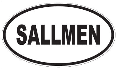 SALLMEN - Oval Magnet