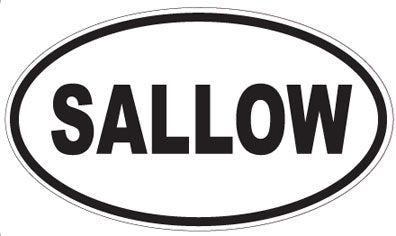SALLOW - Oval Sticker