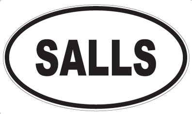 SALLS - Oval Magnet