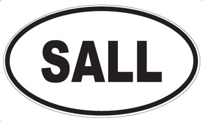 SALL - Oval Magnet