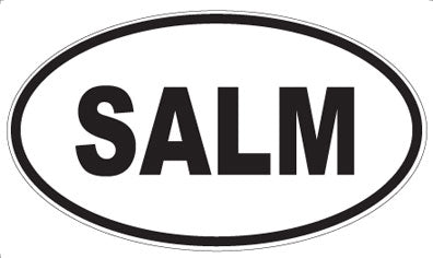 SALM - Oval Sticker