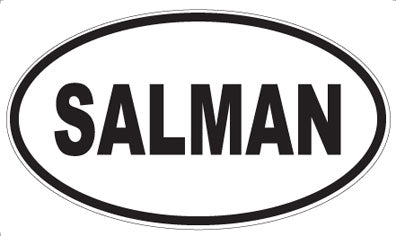 SALMAN - Oval Sticker