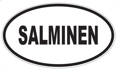 SALMINEN - Oval Sticker