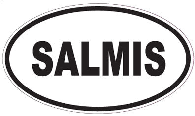 SALMIS - Oval Sticker