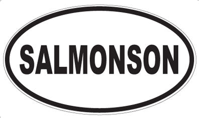 SALMONSON - Oval Magnet