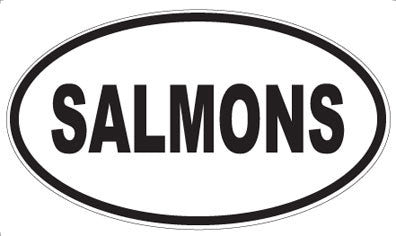 SALMONS - Oval Magnet