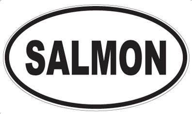 SALMON - Oval Magnet
