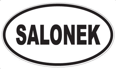 SALONEK - Oval Sticker
