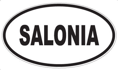 SALONIA - Oval Sticker