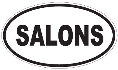 SALONS - Oval Sticker