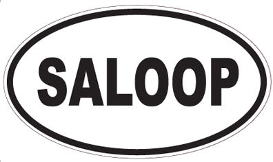 SALOOP - Oval Sticker