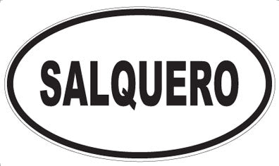 SALQUERO - Oval Sticker