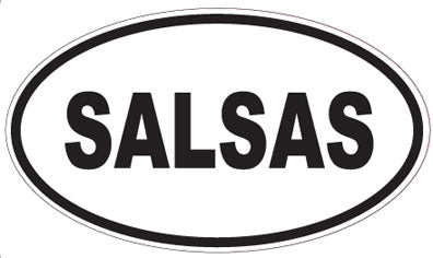 SALSAS - Oval Sticker