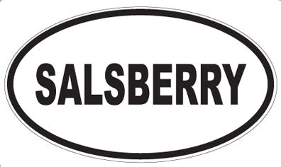 SALSBERRY - Oval Sticker