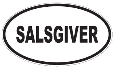 SALSGIVER - Oval Magnet