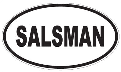 SALSMAN - Oval Sticker