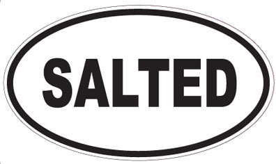 SALTED - Oval Sticker