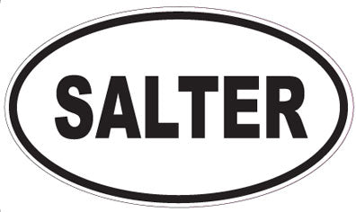 SALTER - Oval Sticker