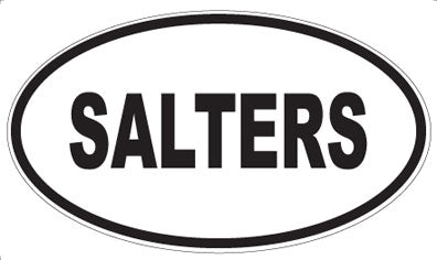 SALTERS - Oval Sticker
