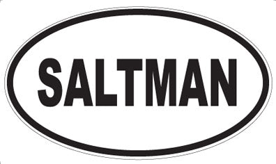 SALTMAN - Oval Sticker