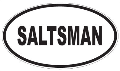 SALTSMAN - Oval Sticker