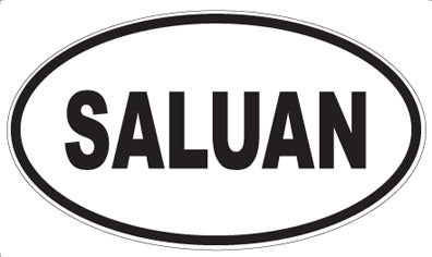 SALUAN - Oval Sticker
