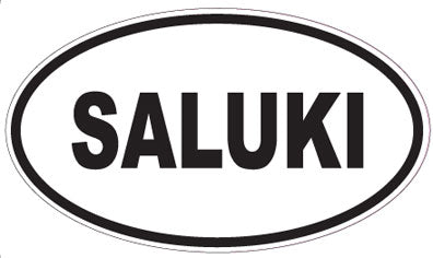 SALUKI - Oval Sticker