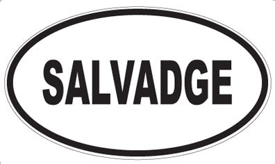 SALVADGE - Oval Magnet