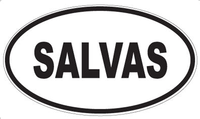SALVAS - Oval Sticker